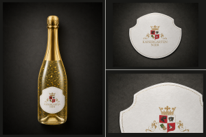 Etikett Goldsekt aranypelyhes pezsgő